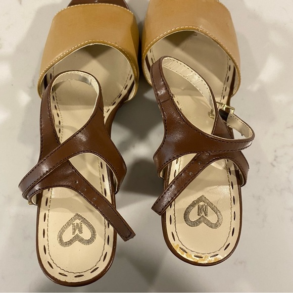 Madeline Brown and Tan Strappy Sandals, Size 8 - Picture 2 of 7